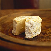 Soft cheese, a piece cut