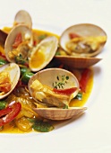 Clams with vegetables