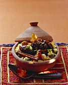Couscous with lamb and fruit
