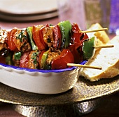 Shish kebab (lamb and vegetable kebab, Middle Eastern)