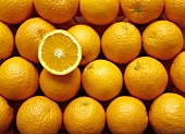 Whole oranges and half an orange