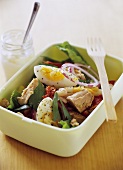 Salade niçoise in a lunch box