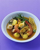 Seafood and vegetable soup