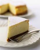 A piece of cheesecake