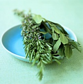 Rosemary and bay leaves