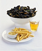 Mussels and chips (Belgium)