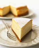 A piece of cheesecake