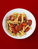 Penne with cherry tomatoes and herbs