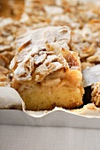 Apple almond cake (close-up)