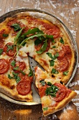 American Pizza Margeritha (Aufsicht; USA)