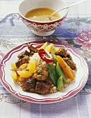 Couscous with lamb and vegetables