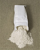Wholemeal flour in paper bag