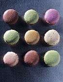 Assorted macarons (small French cakes)