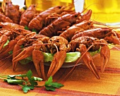 Cooked freshwater crayfish