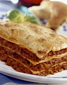 Lasagne (Layered pasta with meat sauce, Italy)