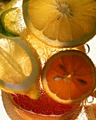 Citrus fruits in water