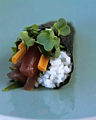 Temaki-sushi with tuna