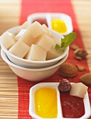 Chinese almond pudding