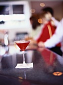 Cocktail on bar counter