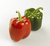 One red and one green pepper