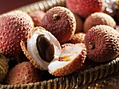 Lychees in einem Korb