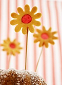 Blumen-Cookies (Keks mit Zuckerfenster)