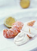 Spiny lobster with lemon mayonnaise