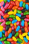 A heap of coloured jelly beans