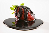 Strawberry with balsamic sauce