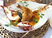 Chicken with spiny lobster (Spain)