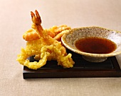 Vegetable and prawn tempura