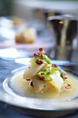 Scallops with melon sauce