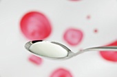 A spoonful of natural yoghurt