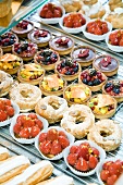 A selection of small tarts and pastries