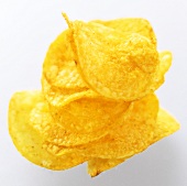 A Stack of Barbecue Potato Chips