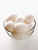 White Eggs in a Bowl