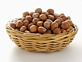 Hazelnuts in a basket