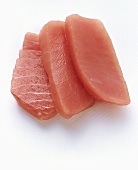 Rohe Thunfischscheiben für Sushi