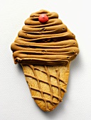 Chocolate Ice Cream Cone Cookie