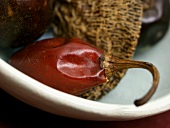 Dried Chili Peppers in a Bowl