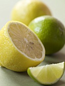 Lemons and Limes; Whole, Half and Slice