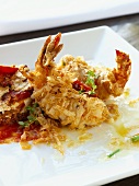 Shrimps in Fioteig frittiert