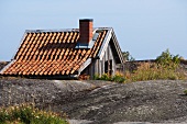 A wooden country house in Scandinavia