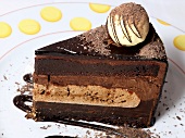 A slice of truffle cake