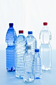 Various bottles of mineral water