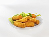 Croquettes with carrots and lettuce