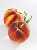 Two whole peaches