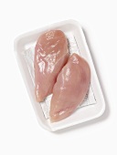 Two Boneless Skinless Chicken Breast on Styrofoam Package