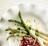 Asparagus Salad with Melted Cheese