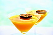 Summerstar Martinis with passion fruit and champagne